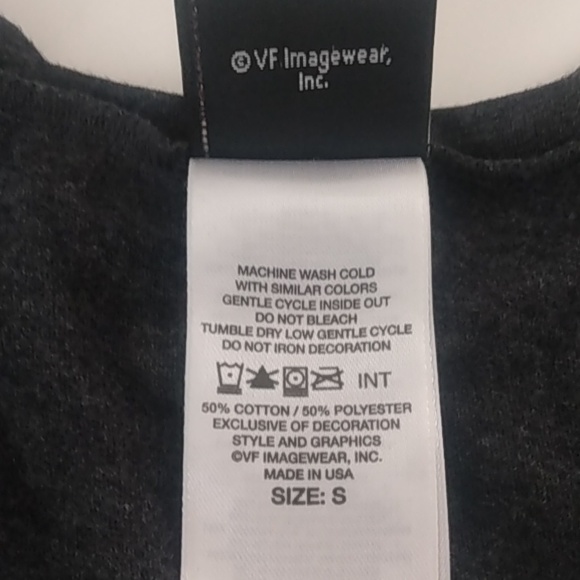 Harley Davidson Motorcycle Women's Long Sleeve Shirt size S Gray and Orange Gems - Picture 8 of 12